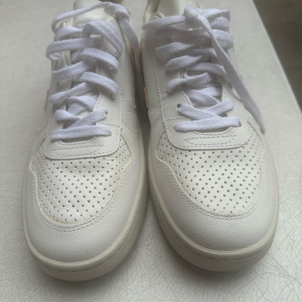 Veja Off-White Leather Sneakers